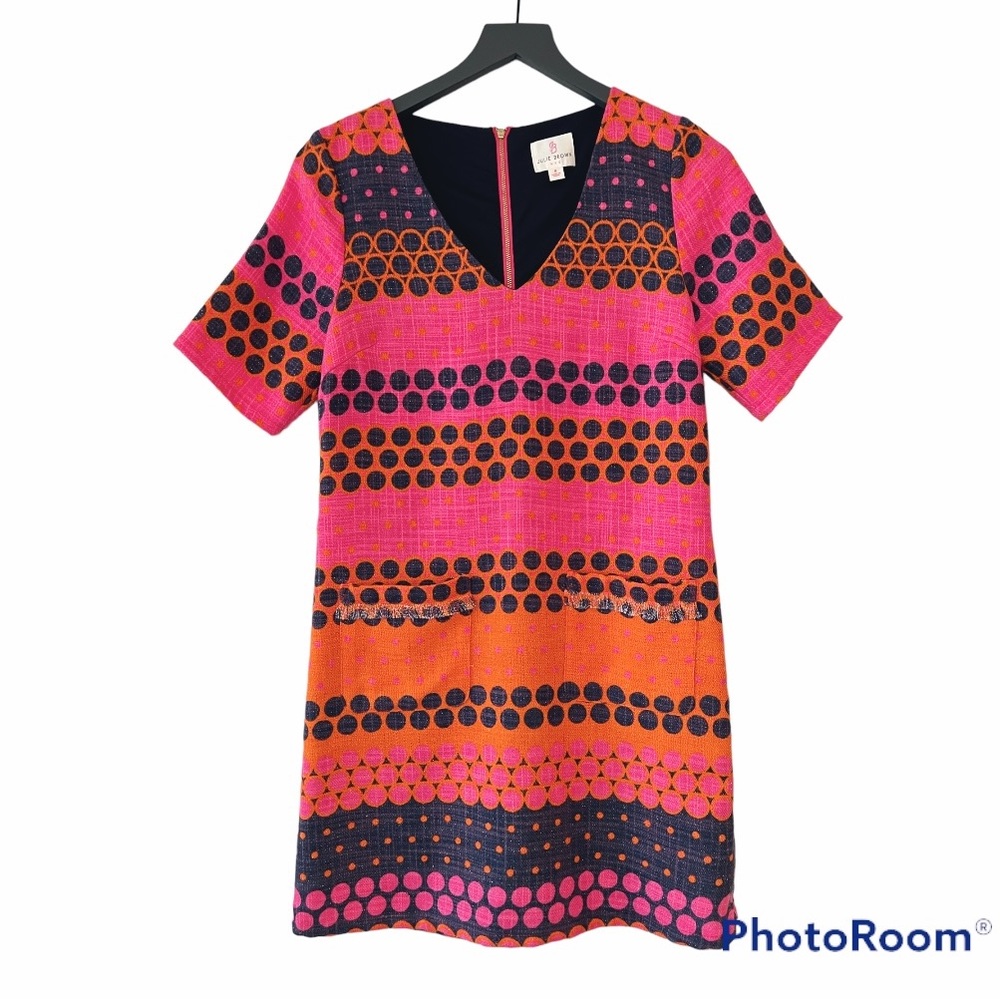 JB Julie Brown NYC Color-Block Shift Dress Size 4